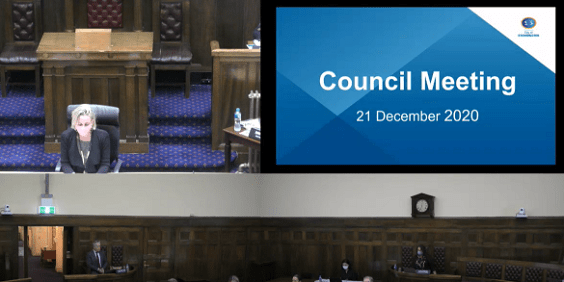 Livestream of a council meeting